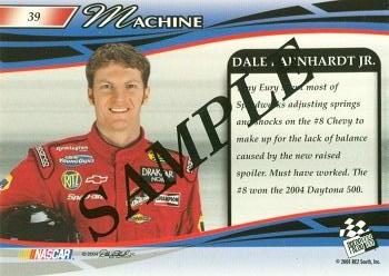 2004 Press Pass Premium - Beckett Samples #39 Dale Earnhardt Jr.'s Car Back
