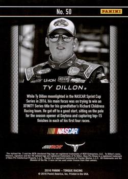 2016 Panini Torque - Gold #50 Ty Dillon Back