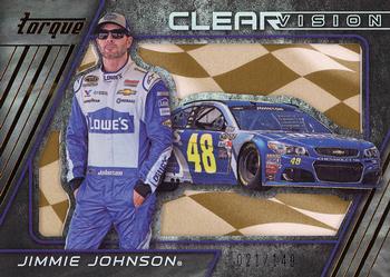 2016 Panini Torque - Clear Vision Gold #4 Jimmie Johnson Front