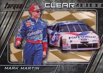2016 Panini Torque - Clear Vision Gold #38 Mark Martin Front