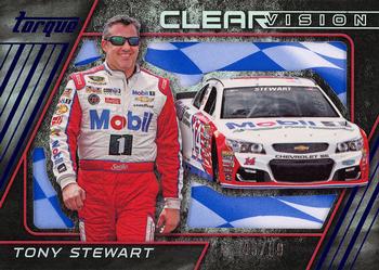2016 Panini Torque - Clear Vision Blue #2 Tony Stewart Front