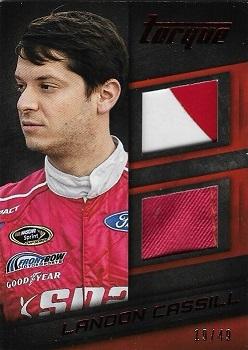 2016 Panini Torque - Dual Materials Red #DM-LC Landon Cassill Front