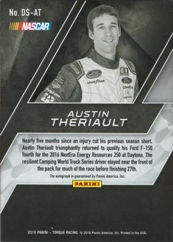 2016 Panini Torque - Driver Scripts Red #DS-AT Austin Theriault Back