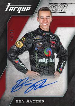 2016 Panini Torque - Driver Scripts Red #DS-BR Ben Rhodes Front