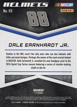 2016 Panini Torque - Helmets Blue #H3 Dale Earnhardt Jr. Back