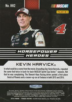 2016 Panini Torque - Horsepower Heroes #HH2 Kevin Harvick Back