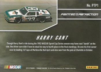 2016 Panini Torque - Painted to Perfection Blue #PTP1 Harry Gant Back
