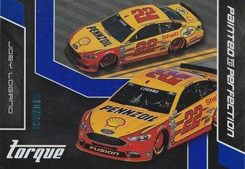 2016 Panini Torque - Painted to Perfection Blue #PTP10 Joey Logano Front