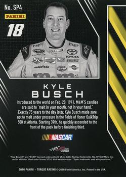 2016 Panini Torque - Special Paint Holo Silver #SP4 Kyle Busch Back