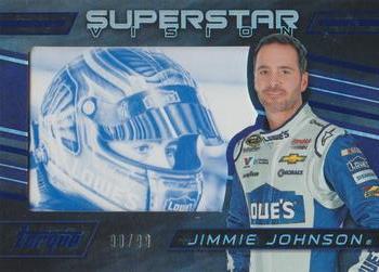 2016 Panini Torque - Superstar Vision Blue #SV2 Jimmie Johnson Front
