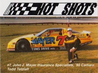 1990 Hot Shots Second Edition #1090 Todd Tetzlaff Front