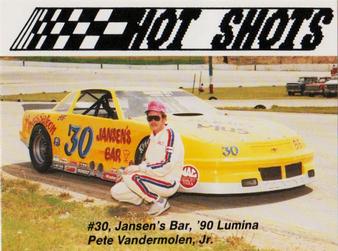 1990 Hot Shots Second Edition #1093 Pete Vandermolen, Jr. Front