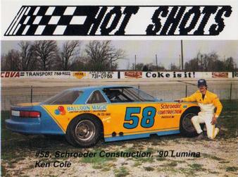 1990 Hot Shots Second Edition #1130 Ken Cole Front