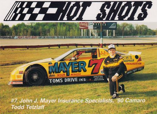 1990 Hot Shots Second Edition - Oversized #1172 Todd Tetzlaff Front