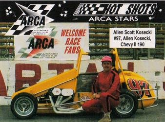 1991 Hot Shots ARCA #1401 Allen Scott Kosecki Front