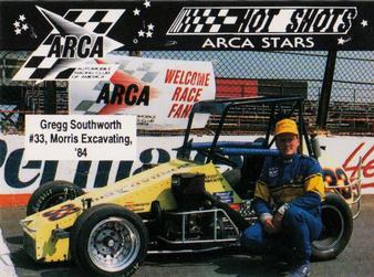 1991 Hot Shots ARCA #1406 Greg Southworth Front