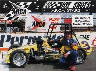 1991 Hot Shots ARCA #1414 Dick Southworth Front