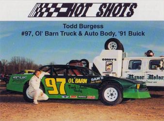 1991 Hot Shots #1230 Todd Burgess Front