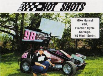 1991 Hot Shots #1313 Mike Hansel Front