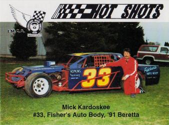1991 Hot Shots #1334 Mick Kardoskee Front
