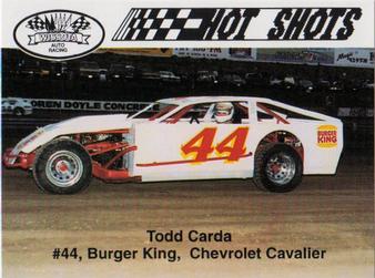 1991 Hot Shots #1353 Todd Carda Front