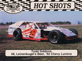 1992 Hot Shots #1525 Todd Siddons Front