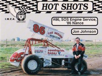 1992 Hot Shots #1528 Jon Johnson Front