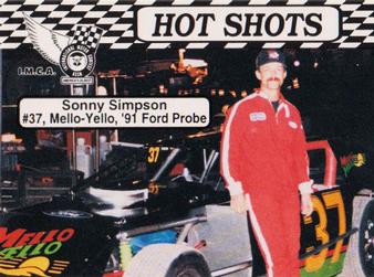 1992 Hot Shots #1531 Sonny Simpson Front