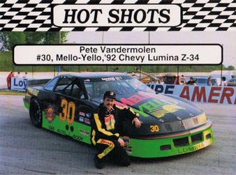 1992 Hot Shots #1538 Pete Vandermolen Front