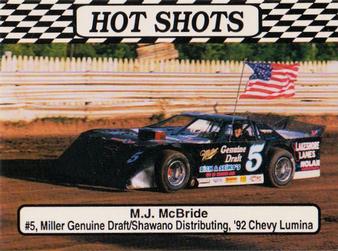 1992 Hot Shots #1580 M.J. McBride Front