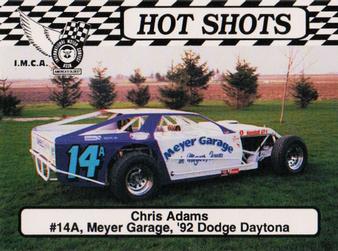 1992 Hot Shots #1595 Chris Adams Front