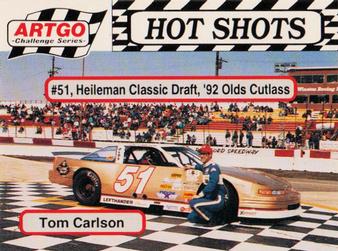 1992 Hot Shots ARTGO #1422 Tom Carlson Front