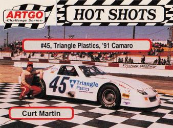 1992 Hot Shots ARTGO #1430 Curt Martin Front