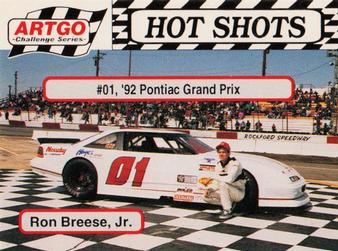1992 Hot Shots ARTGO #1433 Ron Breese, Jr. Front