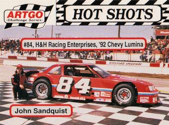 1992 Hot Shots ARTGO #1439 John Sandquist Front
