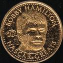 1997 Got-Um Coins - Gold Plated #NNO Bobby Hamilton Front