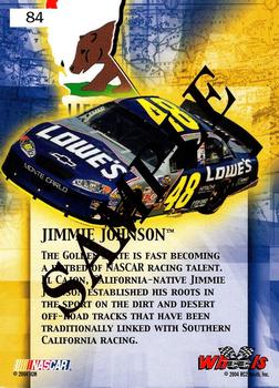 2004 Wheels American Thunder - Beckett Samples #84 Jimmie Johnson Back