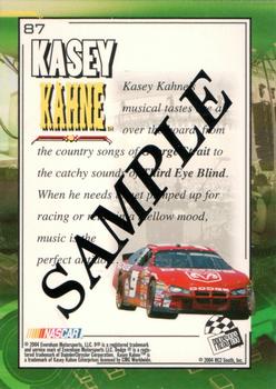 2004 Press Pass Optima - Beckett Samples #87 Kasey Kahne Back