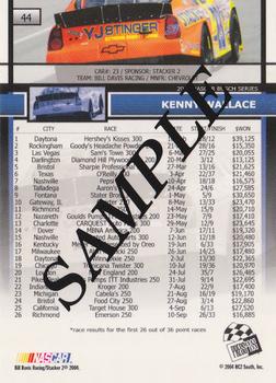 2005 Press Pass - Beckett Samples #44 Kenny Wallace Back
