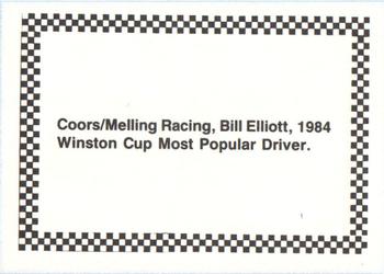 1992 Bill Elliott Says Farewell Coors And Hello Budweiser #NNO 1984 Back