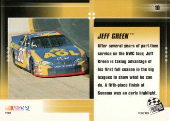 2002 Press Pass Optima - eBay Previews #10 Jeff Green Back