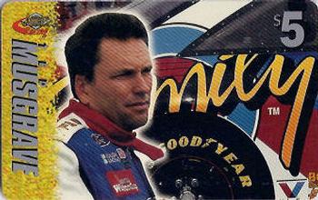 1996 Assets - $5 Phone Cards #8 Ted Musgrave Front