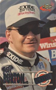 1996 Assets - $100 Cup Champion Interactive Phone Cards #3 Jeff Burton Front
