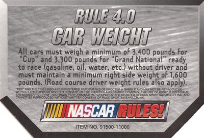 1999 Racing Champions NASCAR Rules! #4 Ricky Rudd Back
