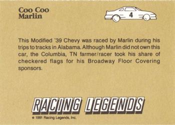 1991 Racing Legends Coo Coo Marlin #4 Coo Coo Marlin Back