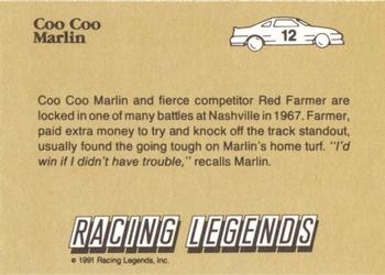 1991 Racing Legends Coo Coo Marlin #12 Coo Coo Marlin Back