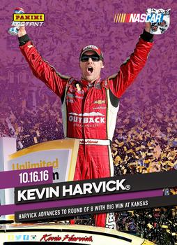 2016 Panini Instant NASCAR - Purple #5 Kevin Harvick Front
