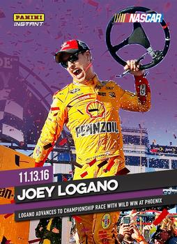 2016 Panini Instant NASCAR - Purple #9 Joey Logano Front