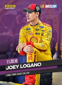 2016 Panini Instant NASCAR - Purple #13 Joey Logano Front