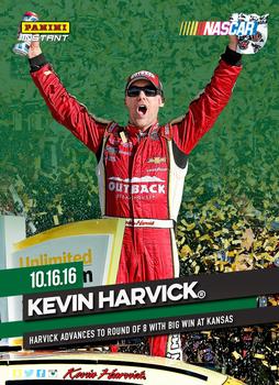 2016 Panini Instant NASCAR - Green #5 Kevin Harvick Front